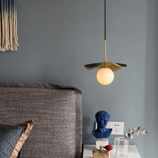 Ivvynen Suspension en Albâtre avec Canopée en Forme de Feuille