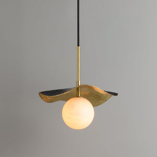Zaraeen Lampe Suspendue En Laiton Et Albâtre Minimaliste Moderne
