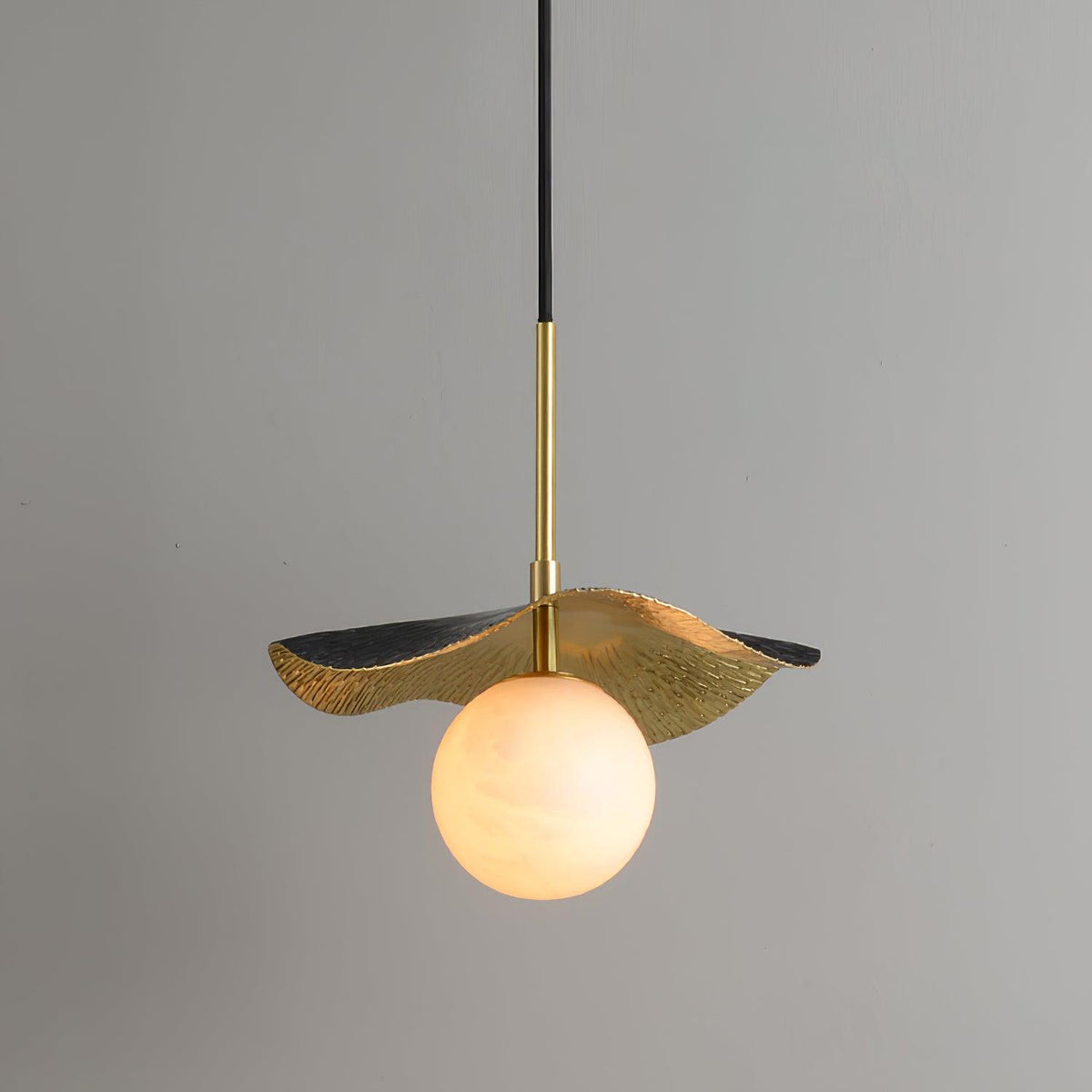 Ivvynen Suspension en Albâtre avec Canopée en Forme de Feuille