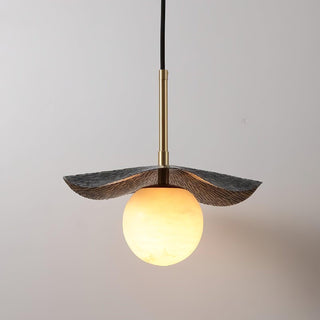 Ivvynen Suspension en Albâtre avec Canopée en Forme de Feuille