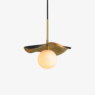 Ivvynen Suspension en Albâtre avec Canopée en Forme de Feuille