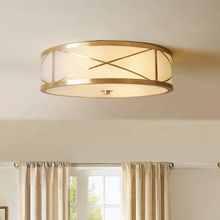 Vovene Plafonnier En Laiton Et Verre Minimaliste Moderne