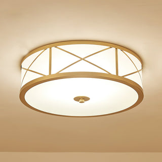 Vovene Plafonnier En Laiton Et Verre Minimaliste Moderne