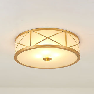 Vovene Plafonnier En Laiton Et Verre Minimaliste Moderne