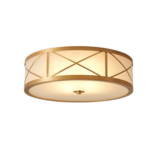 Vovene Plafonnier En Laiton Et Verre Minimaliste Moderne