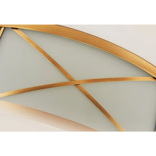 Vovene Plafonnier En Laiton Et Verre Minimaliste Moderne