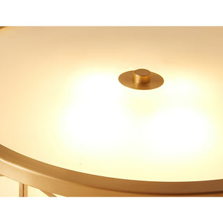 Vovene Plafonnier En Laiton Et Verre Minimaliste Moderne