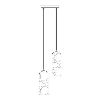 Zashayra Suspension Cylindrique en Albâtre-Luire