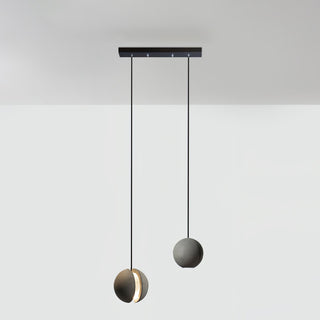 Solara Suspension Sphère en Béton Lune Minimaliste
