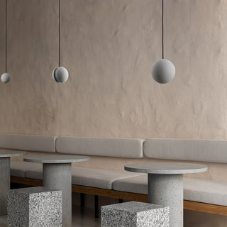 Solara Suspension Sphère en Béton Lune Minimaliste