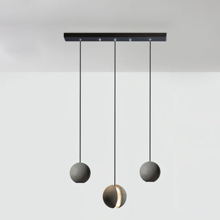 Solara Suspension Sphère en Béton Lune Minimaliste
