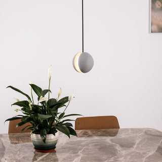 Solara Suspension Sphère en Béton Lune Minimaliste