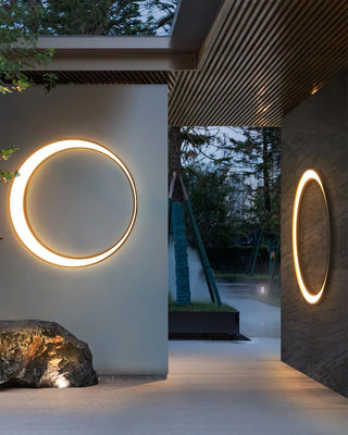 Zathee Applique Murale Extérieure LED Circulaire