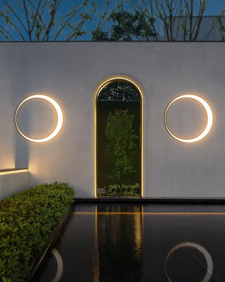 Zathee Applique Murale Extérieure LED Circulaire