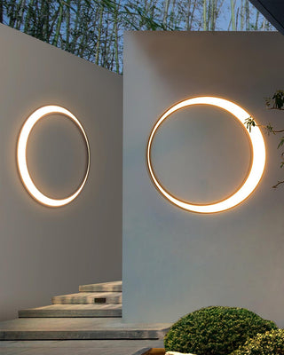 Zathee Applique Murale Extérieure LED Circulaire