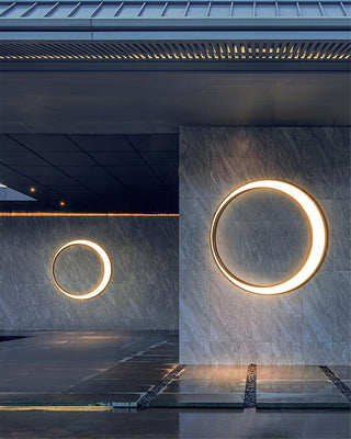 Zathee Applique Murale Extérieure LED Circulaire