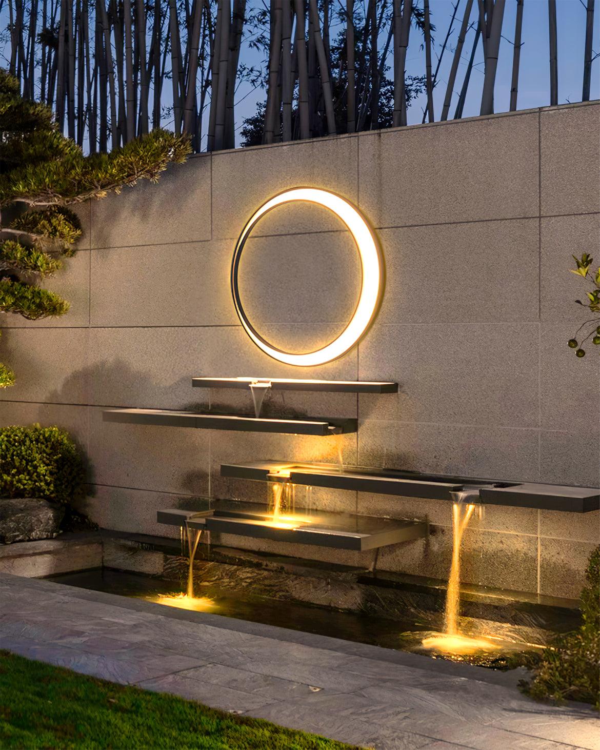 Aurien Applique Murale Extérieure LED Circulaire