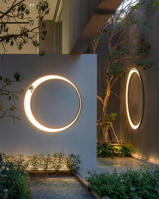 Zathee Applique Murale Extérieure LED Circulaire