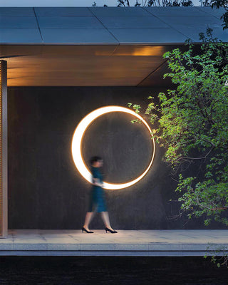 Zathee Applique Murale Extérieure LED Circulaire
