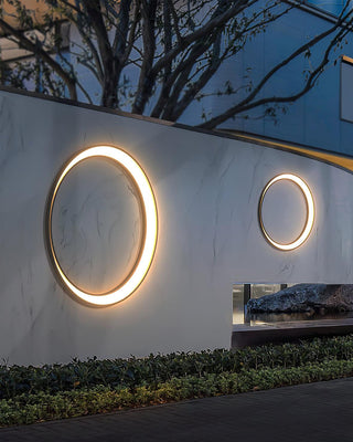 Zathee Applique Murale Extérieure LED Circulaire