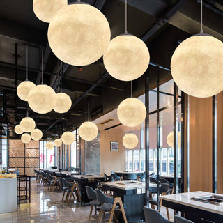 Lustra Suspension Lampe en Forme de Lune pour Salon