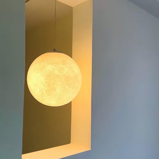Lustra Suspension Lampe en Forme de Lune pour Salon