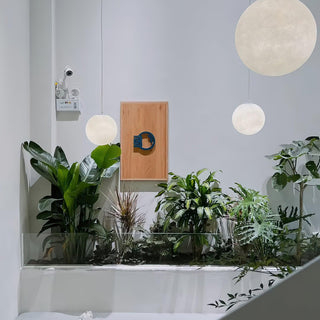 Lustra Suspension Lampe en Forme de Lune pour Salon