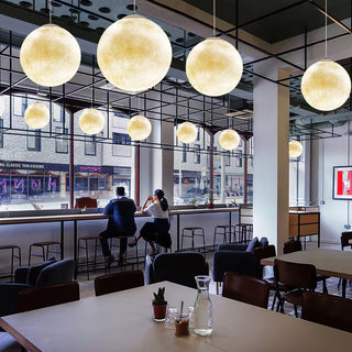 Lustra Suspension Lampe en Forme de Lune pour Salon