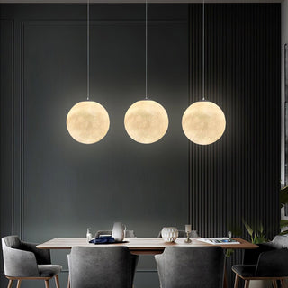 Lustra Suspension Lampe en Forme de Lune pour Salon