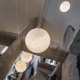 Lustra Suspension Lampe en Forme de Lune pour Salon