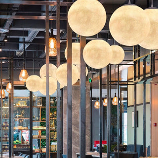 Lustra Suspension Lampe en Forme de Lune pour Salon