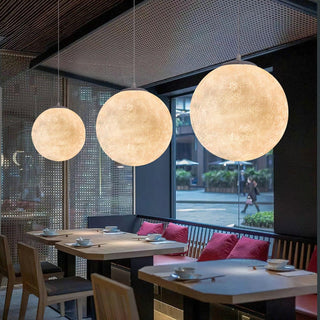 Lustra Suspension Lampe en Forme de Lune pour Salon