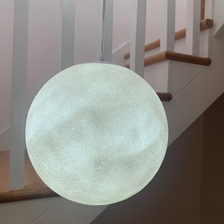 Lustra Suspension Lampe en Forme de Lune pour Salon