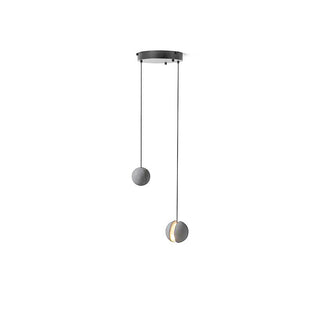 Solara Suspension Sphère en Béton Lune Minimaliste