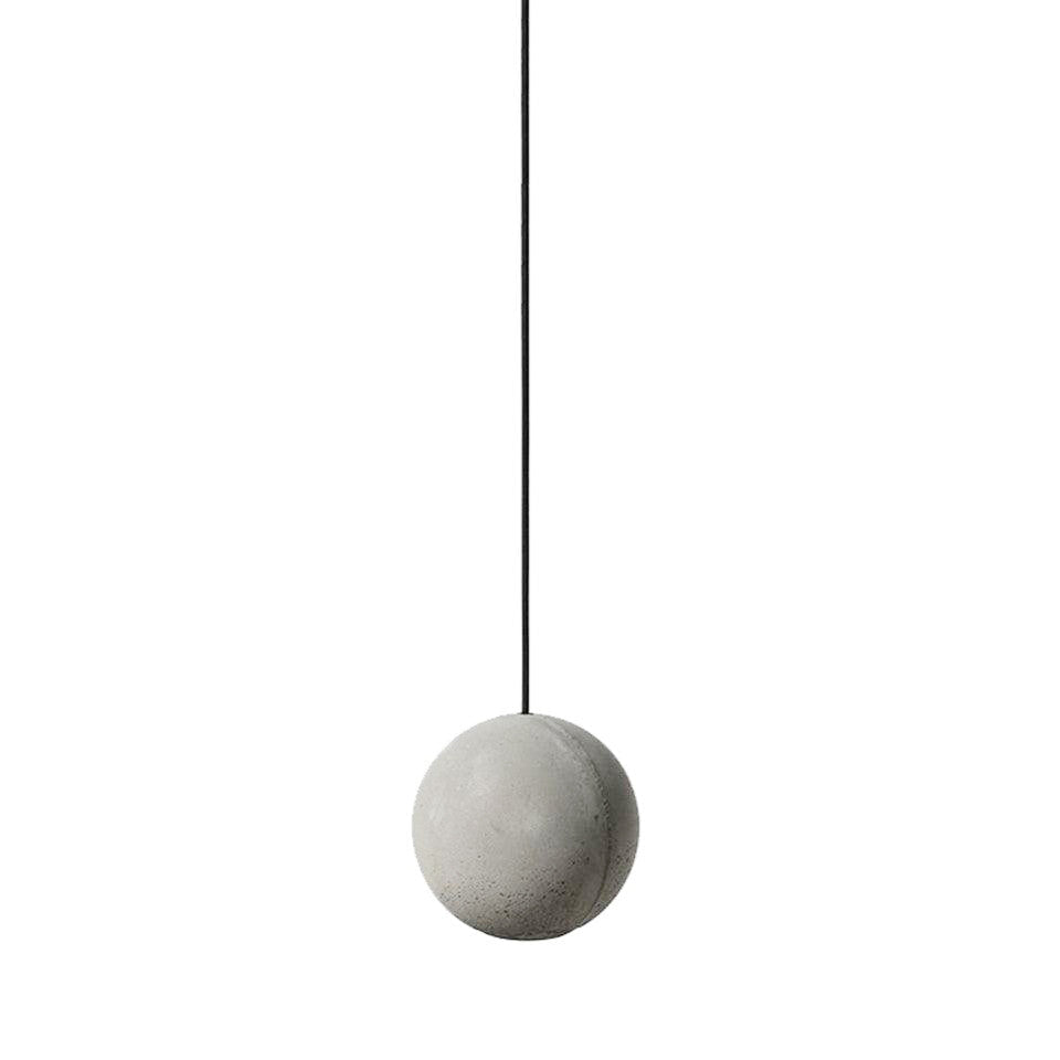 Finnetta Suspension Sphère en Béton Lune Minimaliste