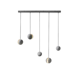Solara Suspension Sphère en Béton Lune Minimaliste