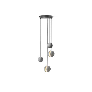Solara Suspension Sphère en Béton Lune Minimaliste