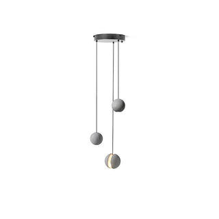 Solara Suspension Sphère en Béton Lune Minimaliste