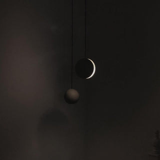 Solara Suspension Sphère en Béton Lune Minimaliste