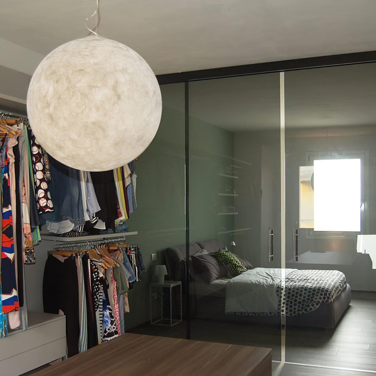 Alva Moon Pendant Lamp-Neutral Decor