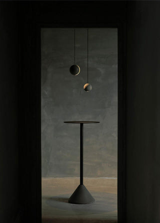 Solara Suspension Sphère en Béton Lune Minimaliste