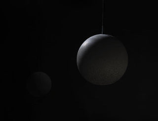 Solara Suspension Sphère en Béton Lune Minimaliste