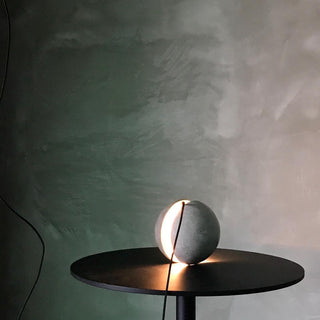 Solara Suspension Sphère en Béton Lune Minimaliste