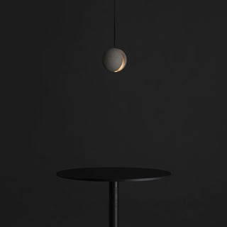 Solara Suspension Sphère en Béton Lune Minimaliste