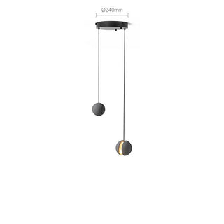 Solara Suspension Sphère en Béton Lune Minimaliste