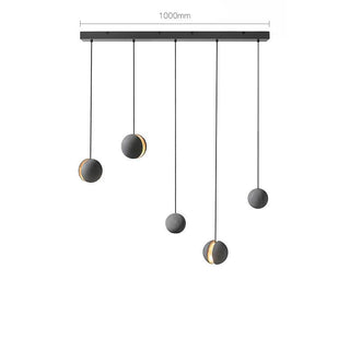 Solara Suspension Sphère en Béton Lune Minimaliste
