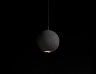 Solara Suspension Sphère en Béton Lune Minimaliste