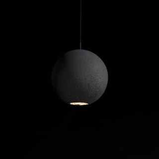 Solara Suspension Sphère en Béton Lune Minimaliste