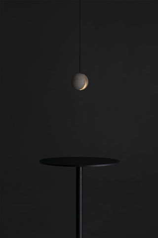 Solara Suspension Sphère en Béton Lune Minimaliste