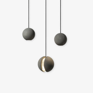 Solara Suspension Sphère en Béton Lune Minimaliste